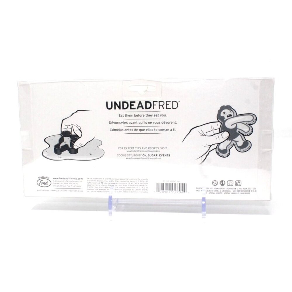 Undead Fred Halloween Zombie Cookie Cutters 3pc Walking Gingerbread Men NIP - Picture 2 of 2
